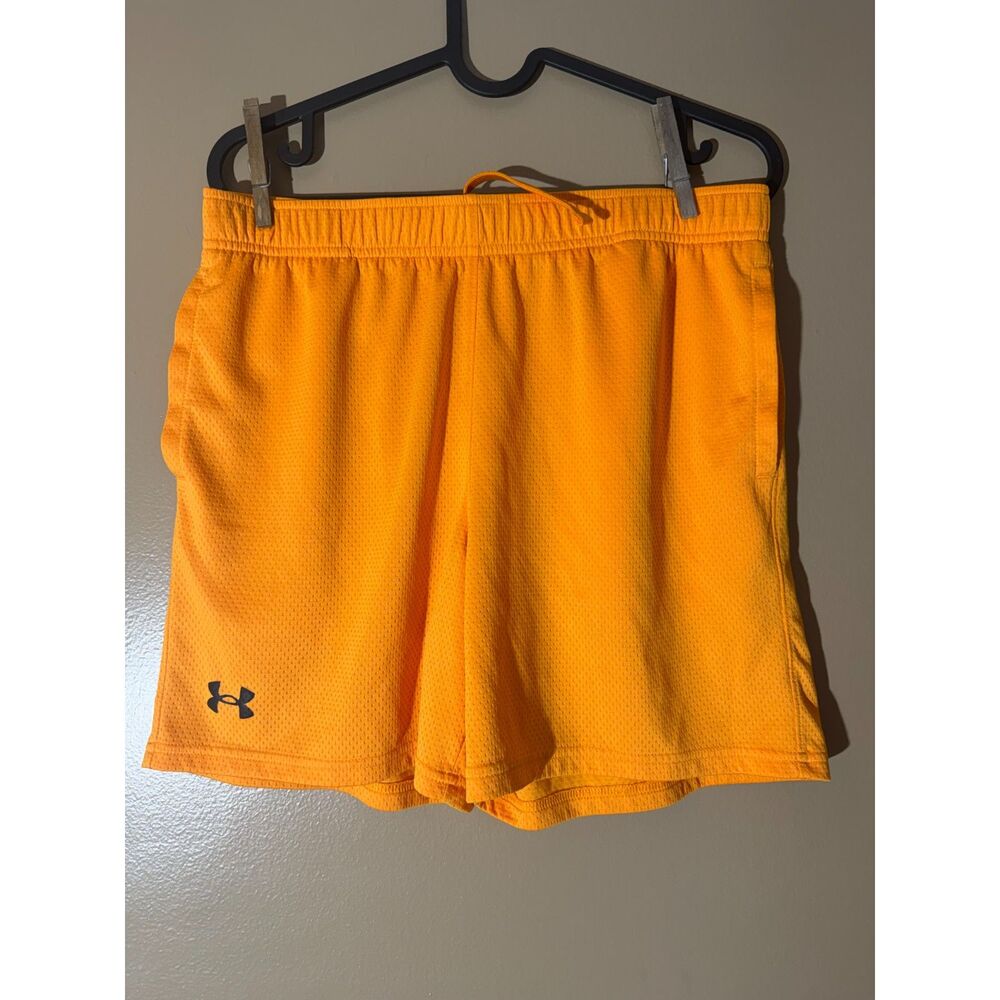 Under Armour Boys Youth XL Athletic Shorts Orange